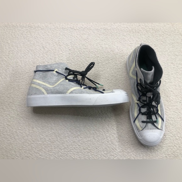 Converse Renew Morphlon Jack Purcell Rally Mid Top Sneakers Mens Size 13 Gray - Picture 12 of 16